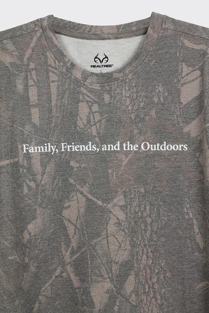 Realtree 40th Anniversary Family Friends and the Outdoors Faded Camo Shirt - Realtree Hardwoods