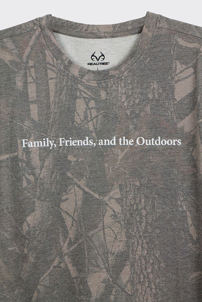 Realtree 40th Anniversary Family Friends and the Outdoors Faded Camo Shirt - Realtree Hardwoods