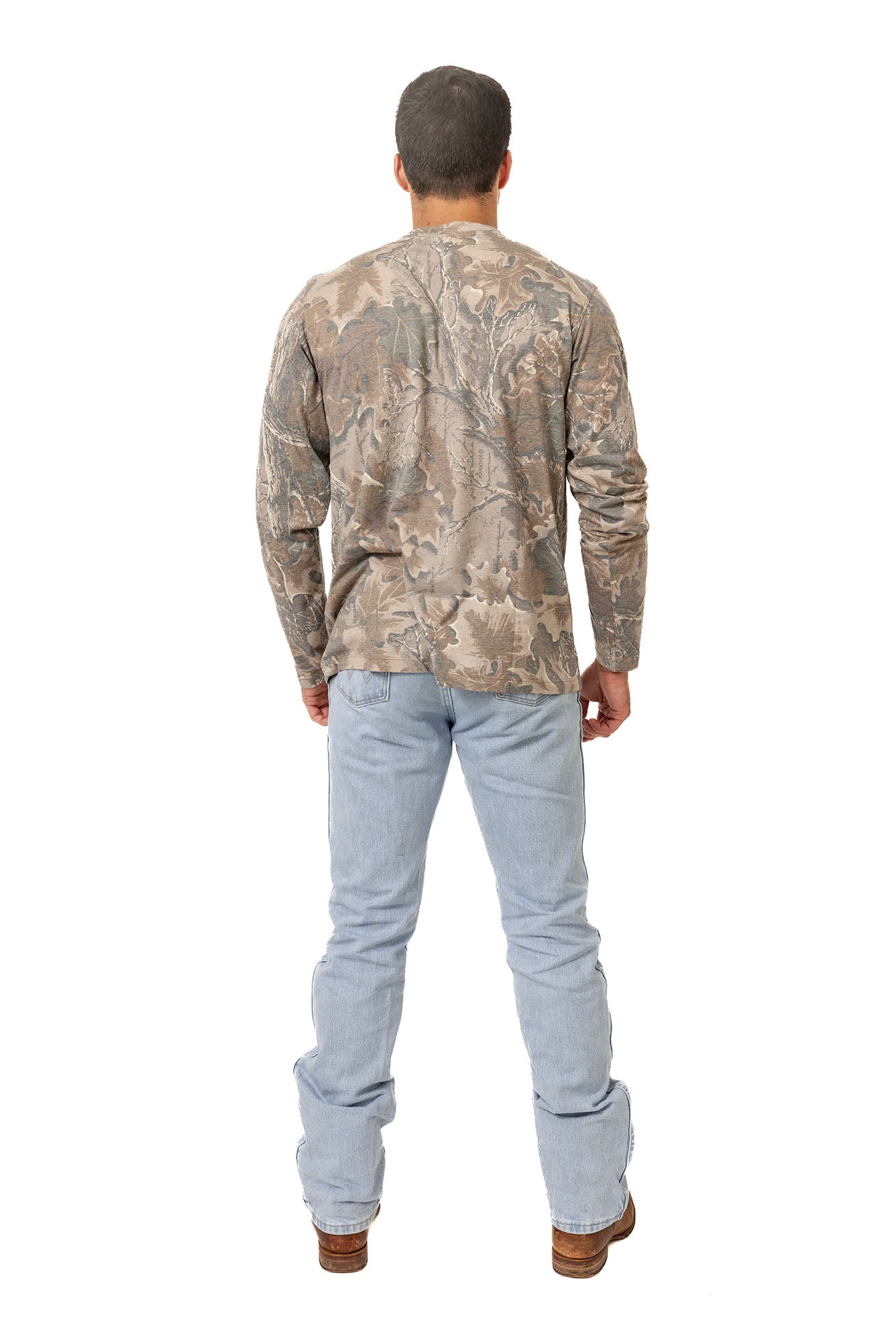 Realtree Long Sleeve Tri-Blend Faded Camo Shirt - Realtree Advantage Classic