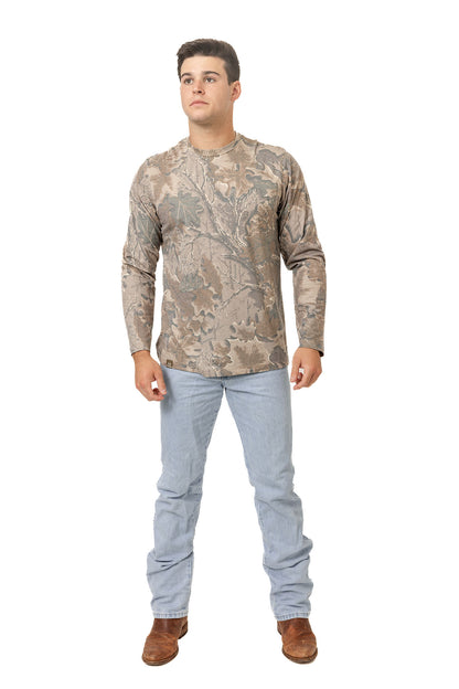 Realtree Long Sleeve Tri-Blend Faded Camo Shirt - Realtree Advantage Classic