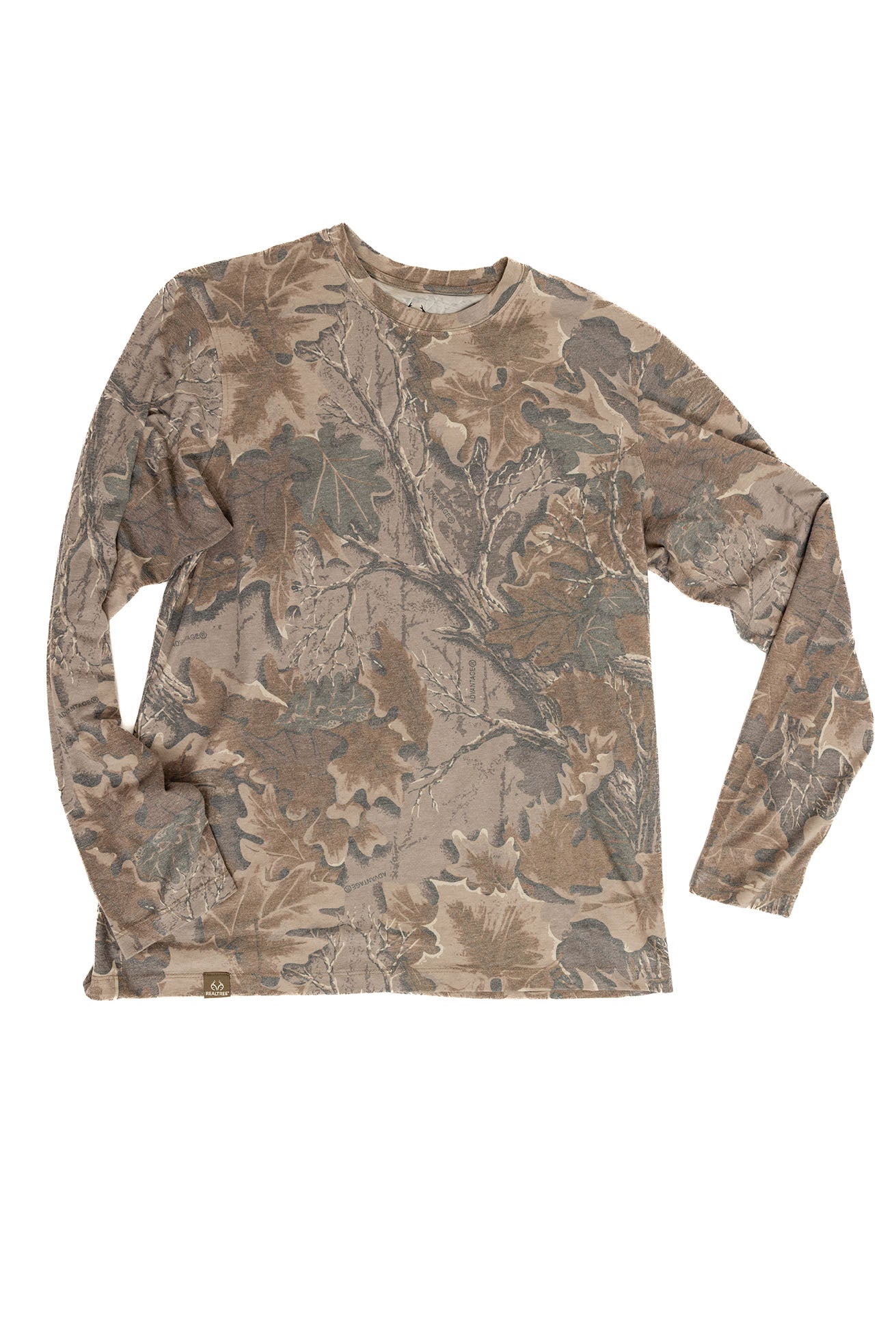 Realtree Long Sleeve Tri-Blend Faded Camo Shirt - Realtree Advantage Classic