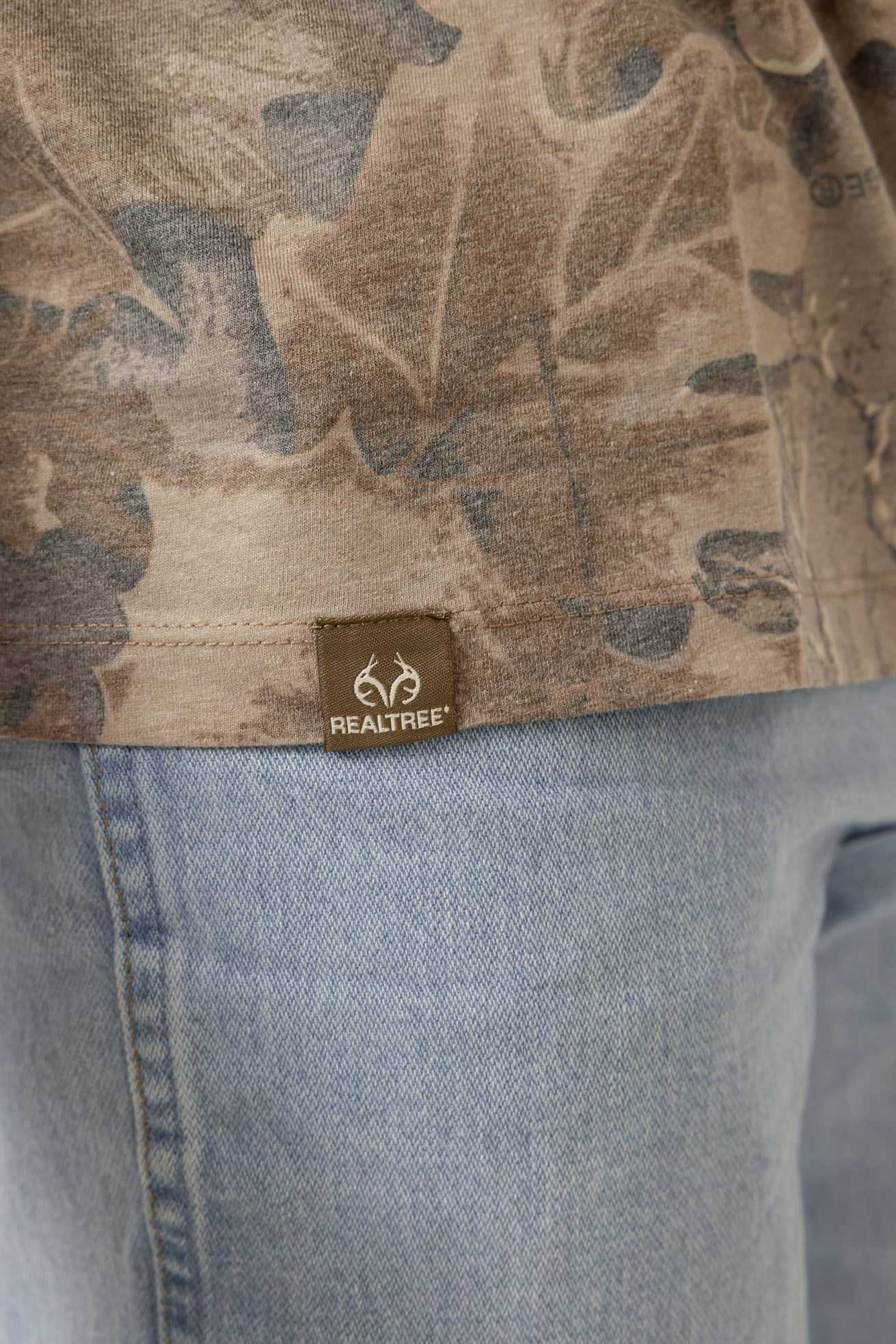 Realtree Long Sleeve Tri-Blend Faded Camo Shirt - Realtree Advantage Classic
