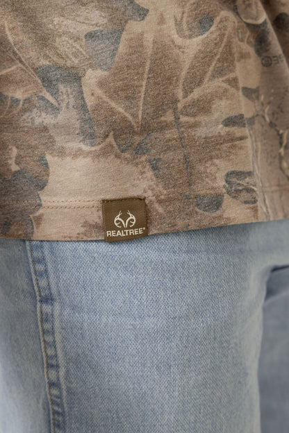 Realtree Long Sleeve Tri-Blend Faded Camo Shirt - Realtree Advantage Classic