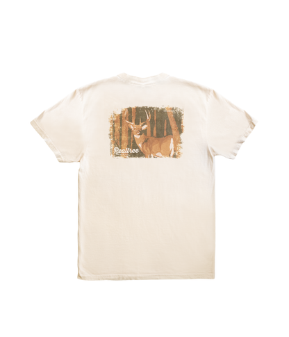 Realtree Unisex Brown Deer Post Card Comfort Colors Shirt