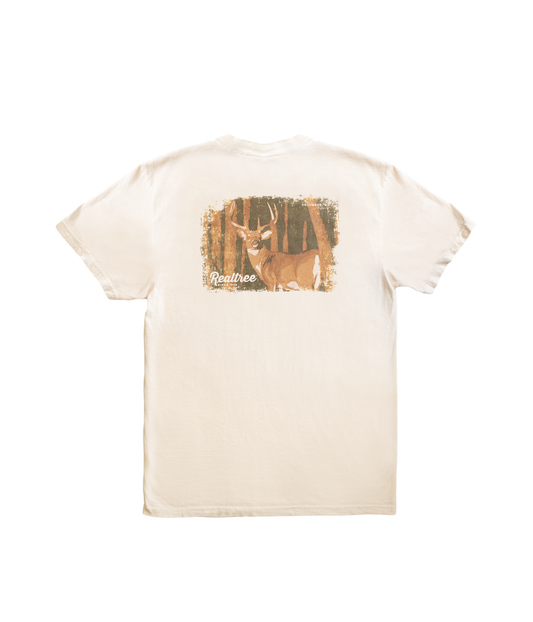 Realtree Unisex Brown Deer Post Card Comfort Colors Shirt