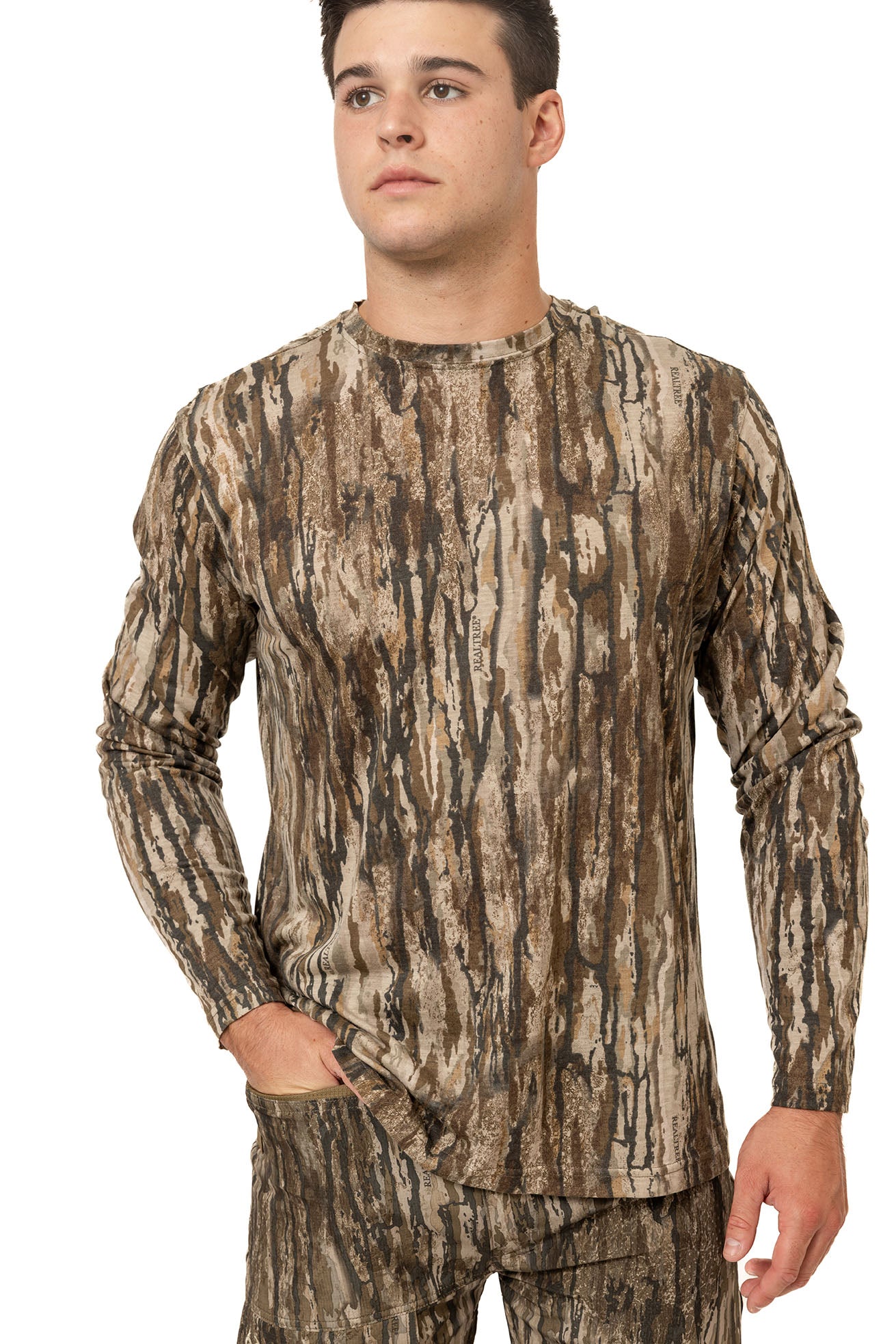 Realtree Bamboo Long Sleeve Camo Crewneck