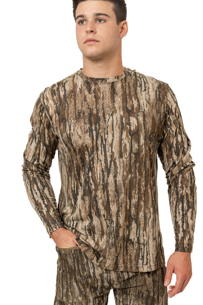 Realtree Bamboo Long Sleeve Camo Crewneck
