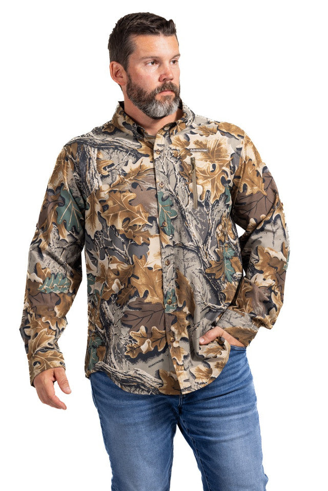 Realtree Button Down Long Sleeve Hunting Shirt - Realtree Advantage Classic