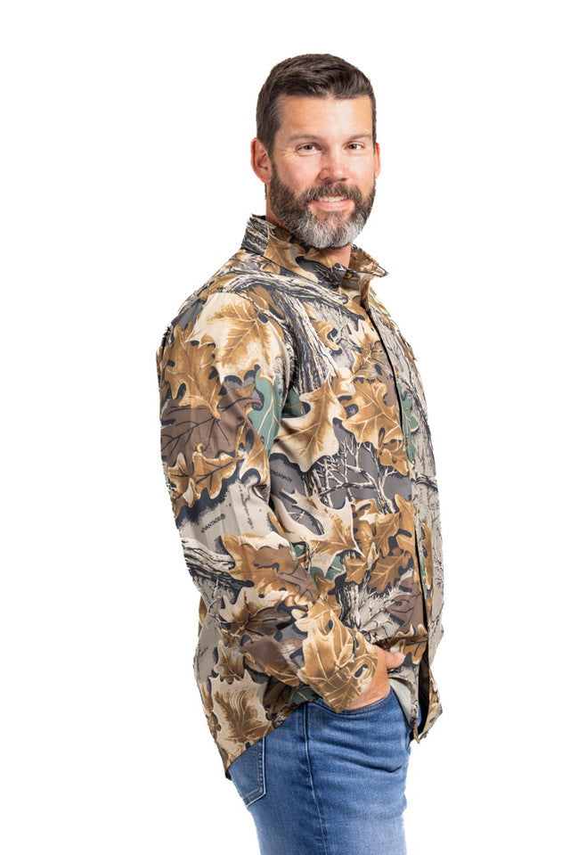 Realtree Button Down Long Sleeve Hunting Shirt - Realtree Advantage Classic