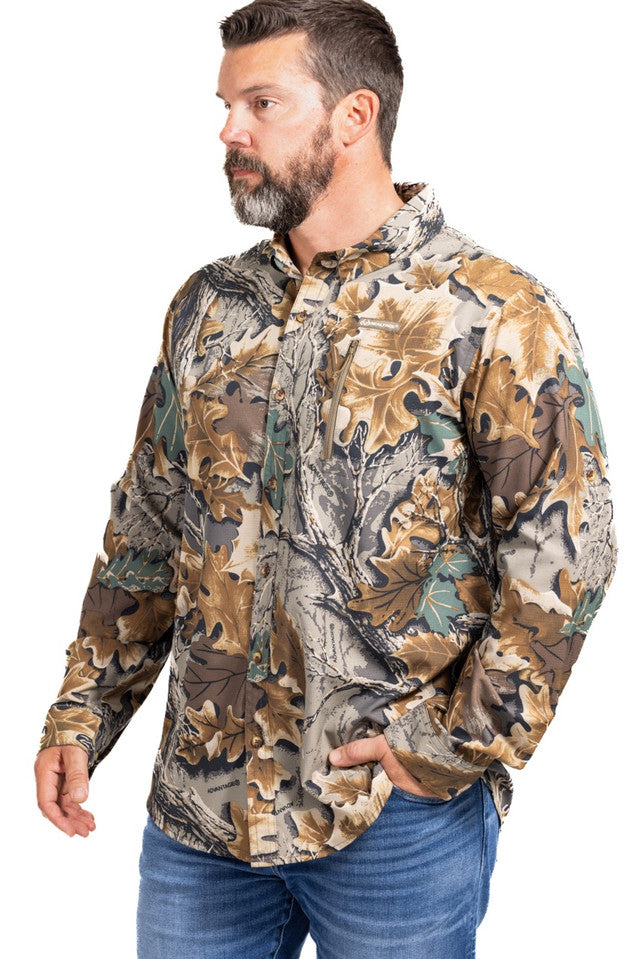 Realtree Button Down Long Sleeve Hunting Shirt - Realtree Advantage Classic