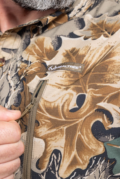 Realtree Button Down Long Sleeve Hunting Shirt - Realtree Advantage Classic