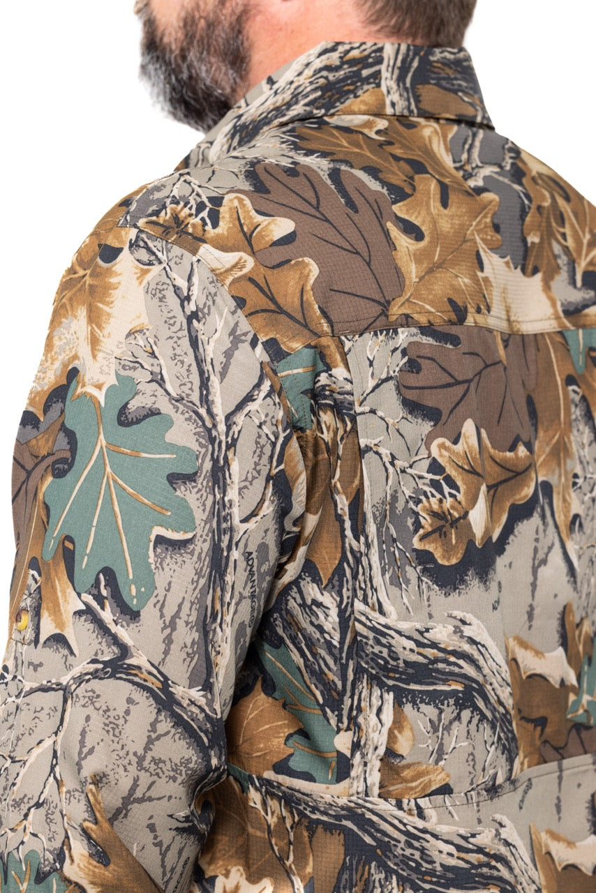 Realtree Button Down Long Sleeve Hunting Shirt - Realtree Advantage Classic