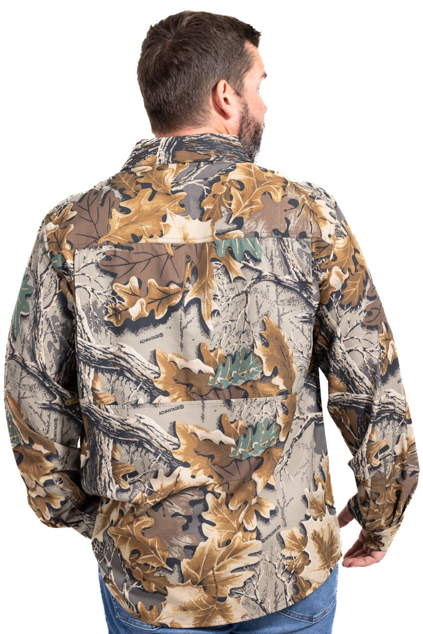 Realtree Button Down Long Sleeve Hunting Shirt - Realtree Advantage Classic