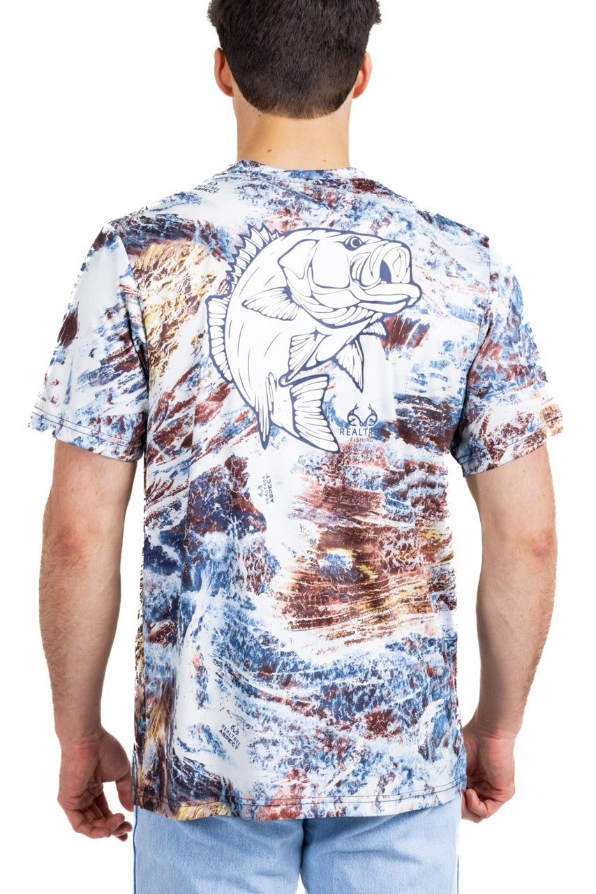 Realtree Realtree Fishing Bass Master Performance Original Short Sleeve Shirt - Realtree Aspect