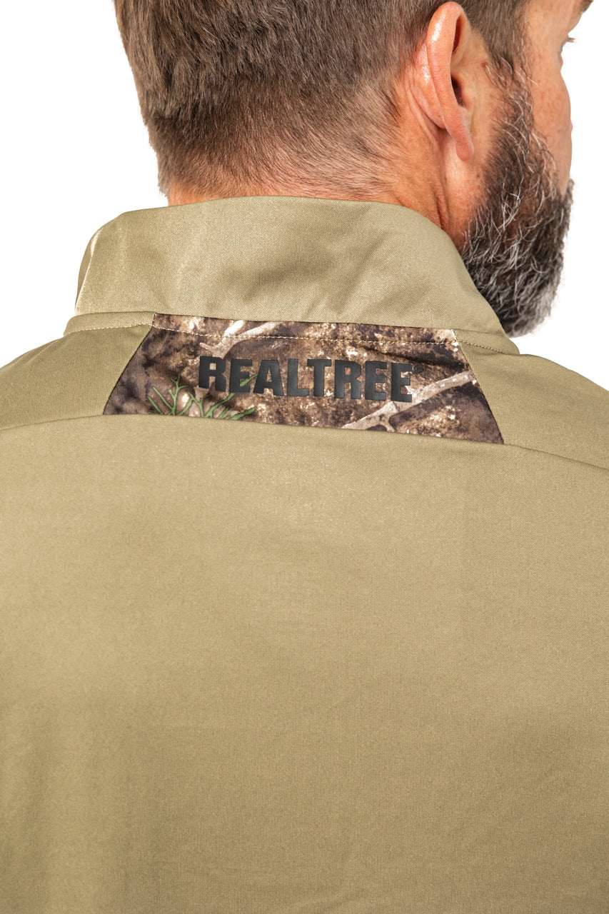 Realtree Realtree Lodge Performance 1/4 Zip Wind Shirt - Realtree APX