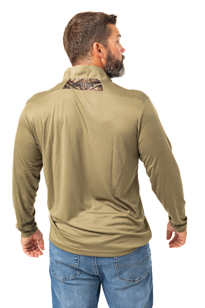 Realtree Realtree Lodge Performance 1/4 Zip Wind Shirt - Realtree APX