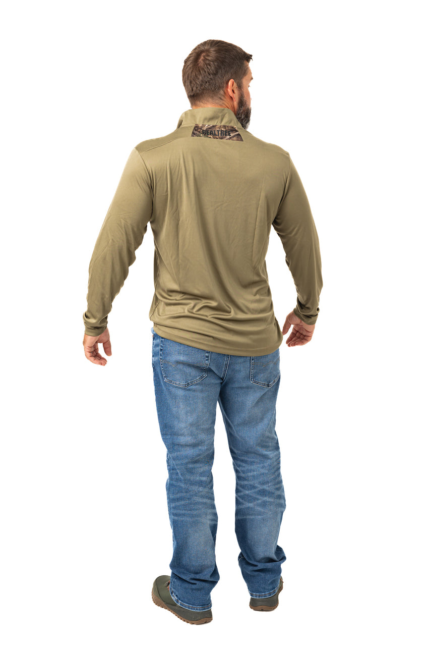 Realtree Realtree Lodge Performance 1/4 Zip Wind Shirt - Realtree APX