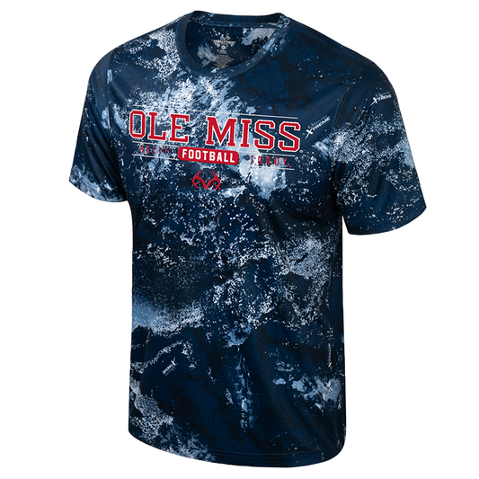 Realtree Realtree Unisex Ole Miss Football Bar Logo Short Sleeve Shirt - Realtree XTREME Colors