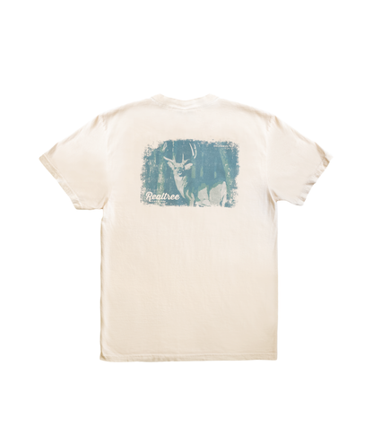 Realtree Unisex Blue Deer Post Card Comfort Colors Shirt