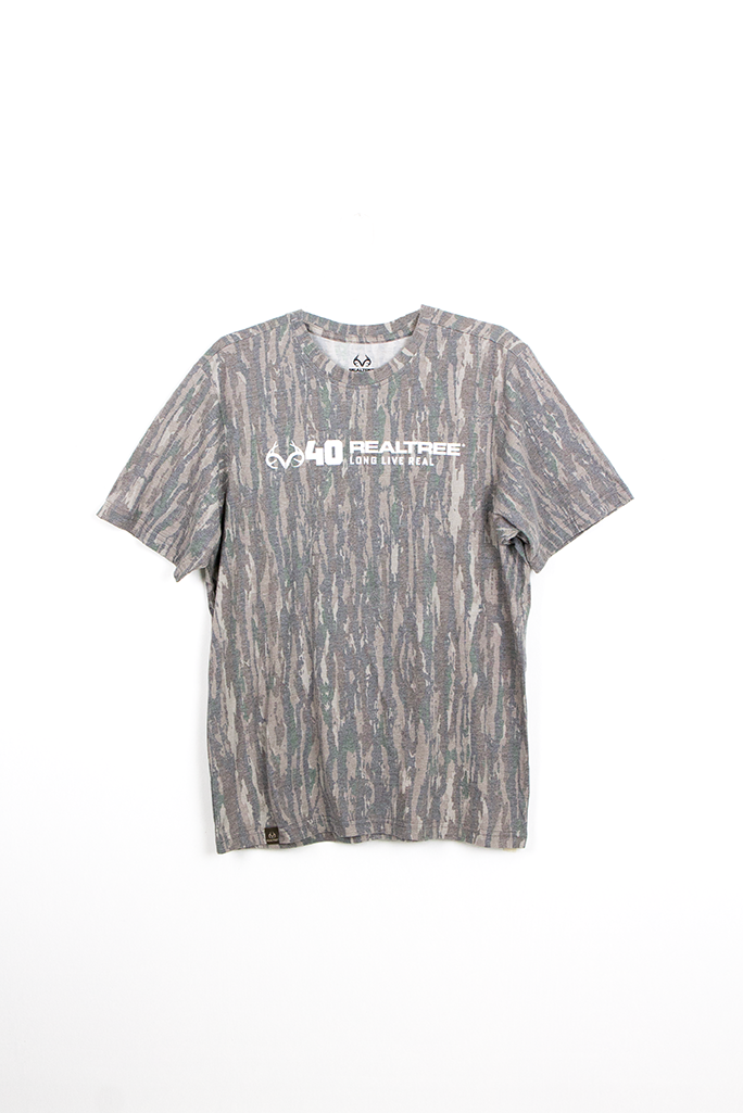 Realtree 40th Anniversary Long Live Real Faded Camo Shirt - Realtree Original