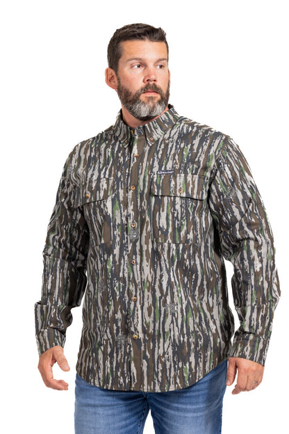 Realtree Button Down Long Sleeve Hunting Camp Shirt - Realtree Original