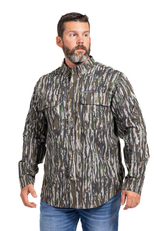 Realtree Button Down Long Sleeve Hunting Camp Shirt - Realtree Original