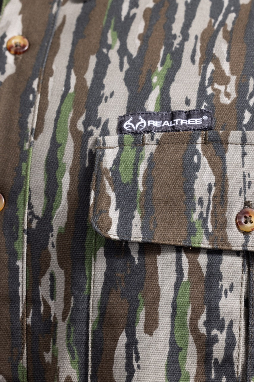 Realtree Button Down Long Sleeve Hunting Camp Shirt - Realtree Original