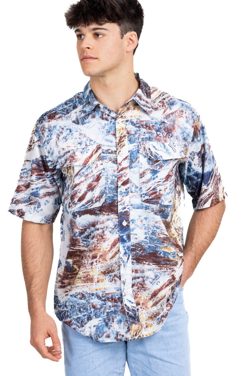 Realtree Realtree Fishing Charter Original Short Sleeve Shirt - Realtree Aspect