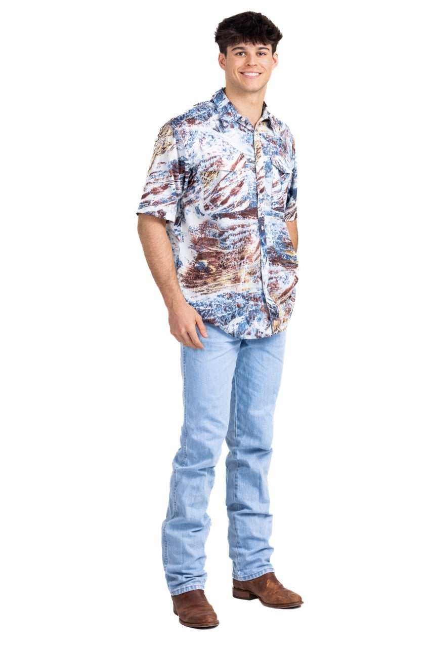 Realtree Realtree Fishing Charter Original Short Sleeve Shirt - Realtree Aspect