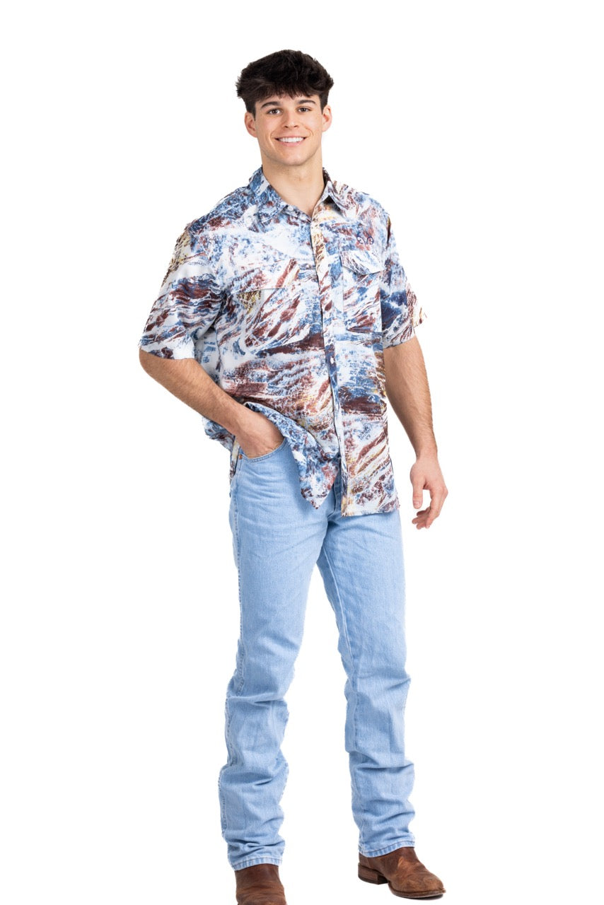 Realtree Realtree Fishing Charter Original Short Sleeve Shirt - Realtree Aspect
