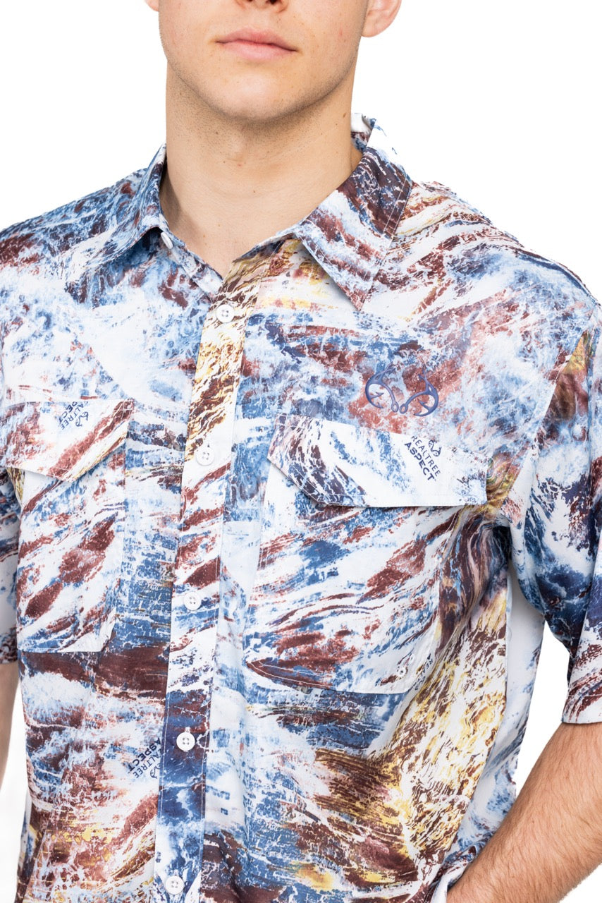Realtree Realtree Fishing Charter Original Short Sleeve Shirt - Realtree Aspect