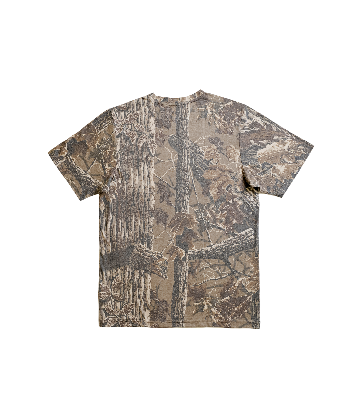 Realtree Unisex Realtree Camouflage Pink Vintage Script Faded Camo Shirt - Realtree Xtra Grey
