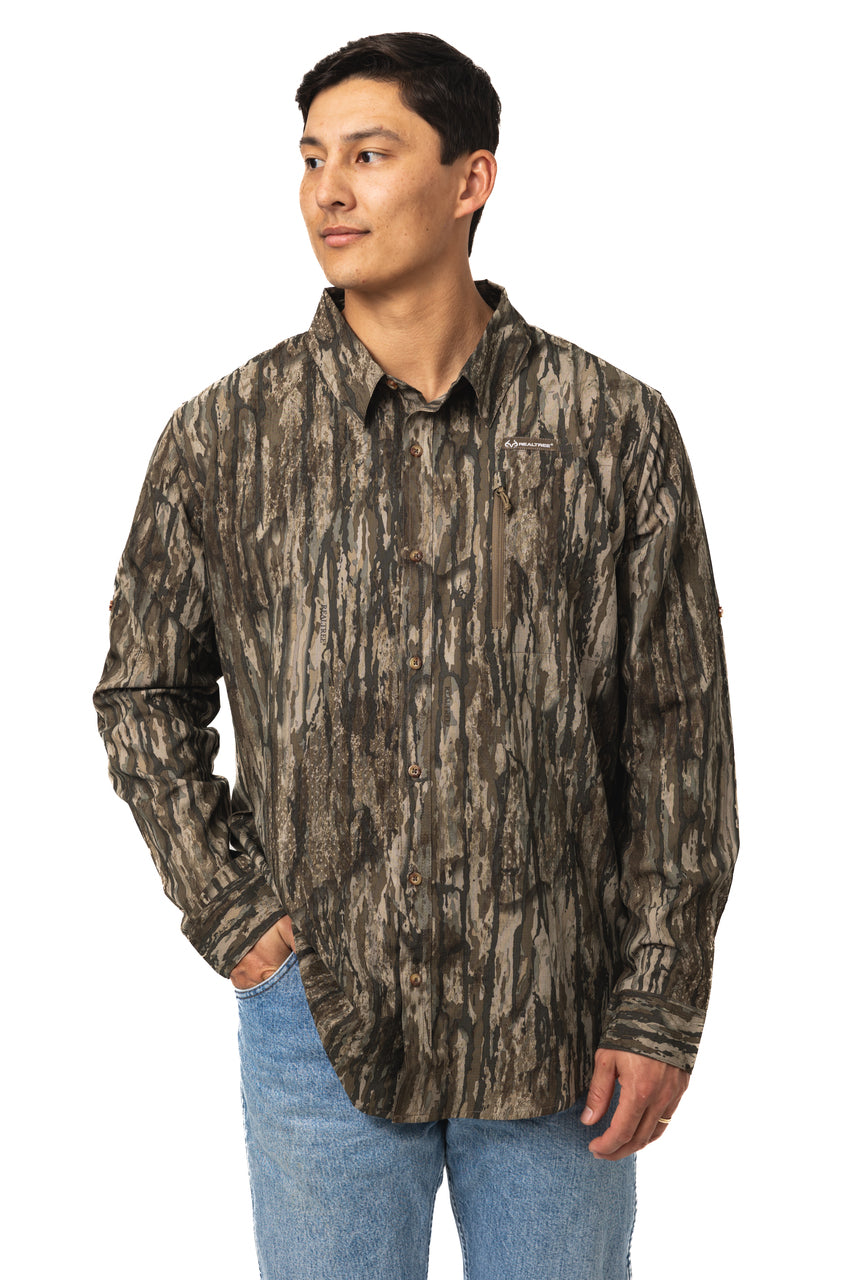 Realtree Button Down Long Sleeve Hunting Shirt