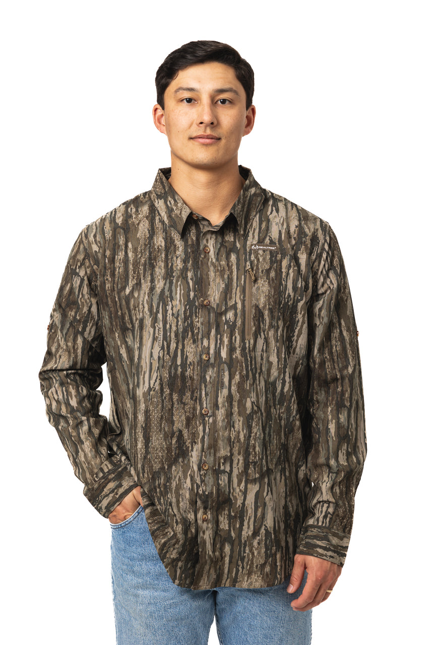Realtree Button Down Long Sleeve Hunting Shirt
