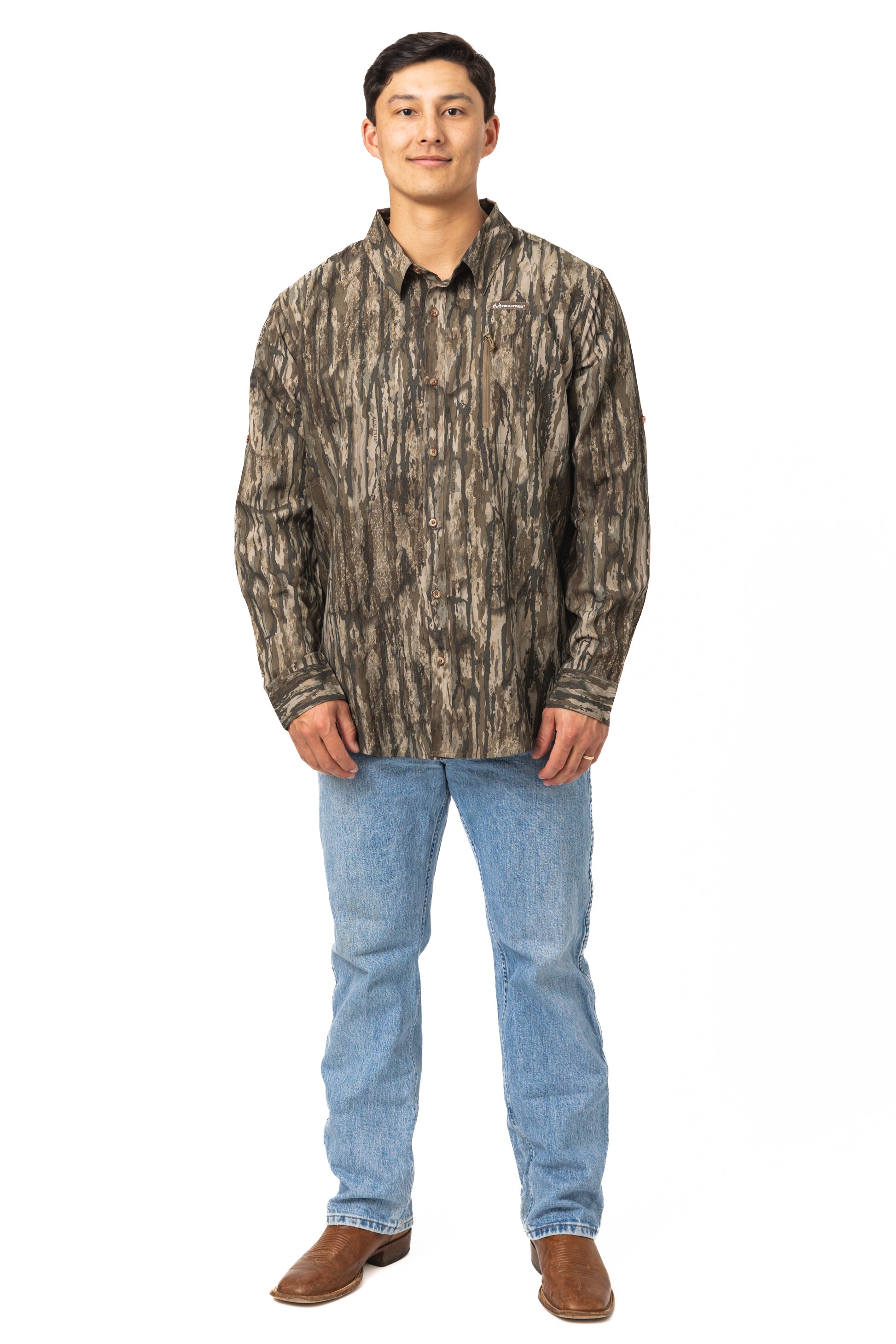 Realtree Button Down Long Sleeve Hunting Shirt