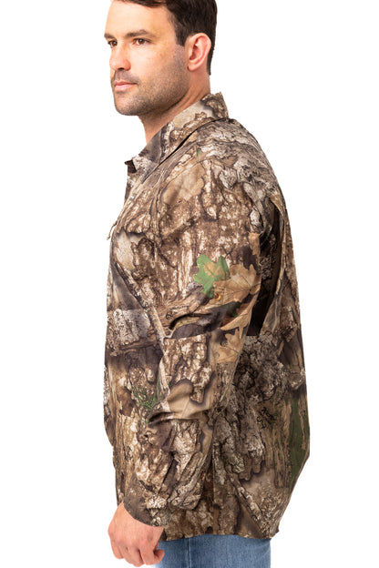 Realtree Button Down Long Sleeve Hunting Shirt - Realtree APX