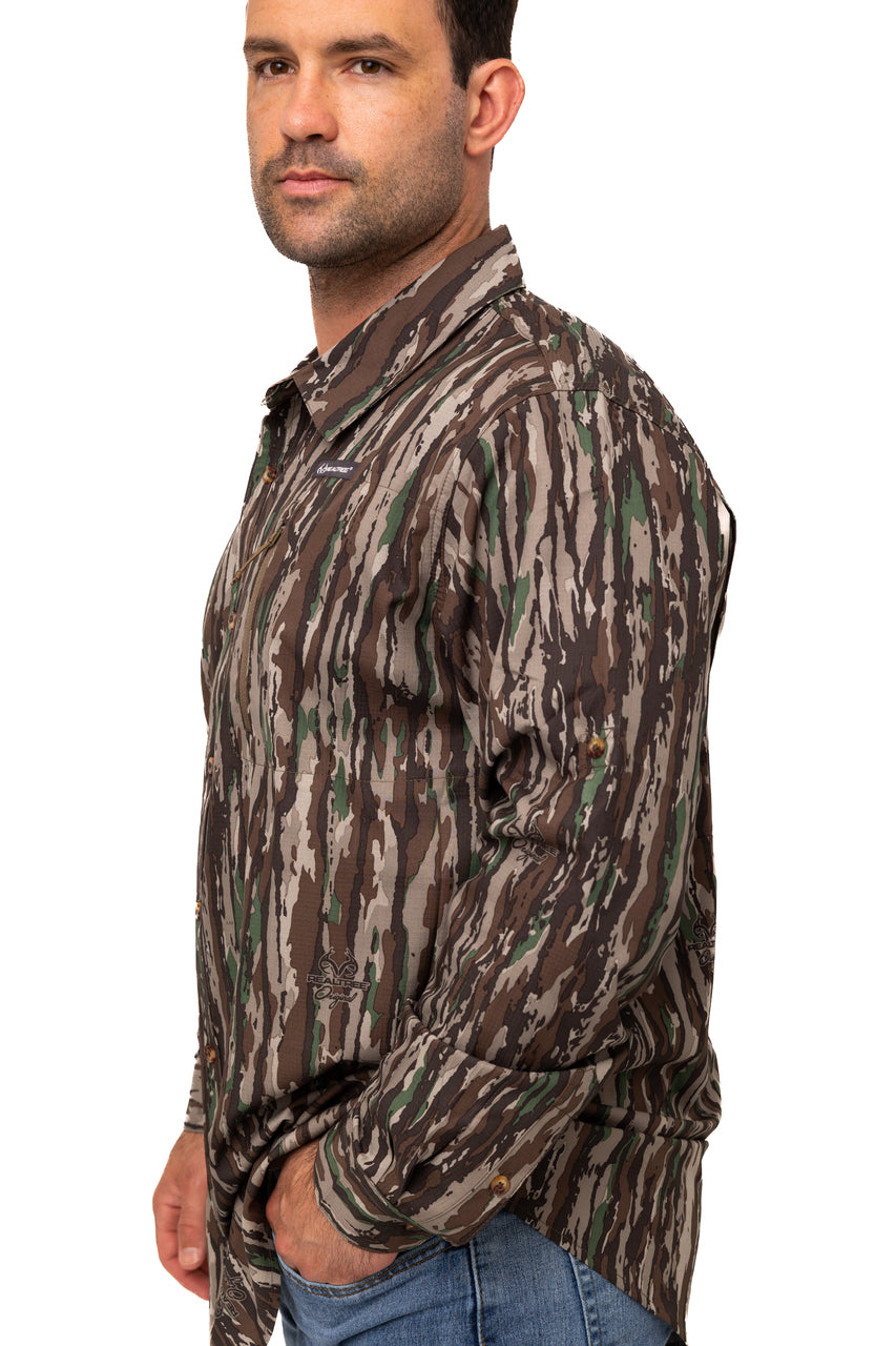 Realtree Button Down Long Sleeve Hunting Shirt - Realtree Original