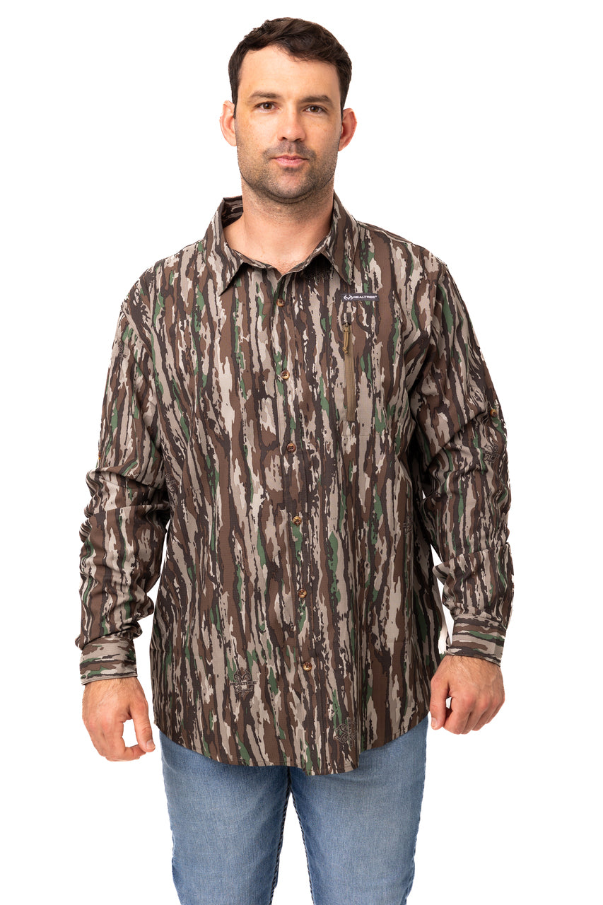 Realtree Button Down Long Sleeve Hunting Shirt - Realtree Original