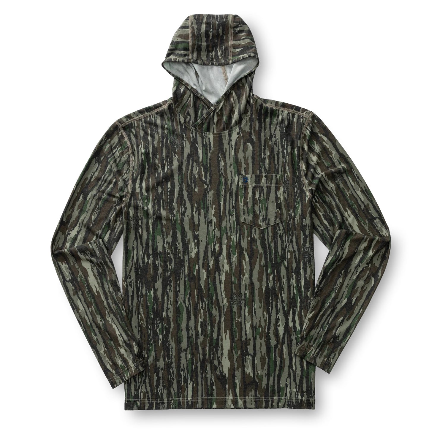 Realtree Duck Head Long Sleeve Windward Performance Hooded Camo T-Shirt - Realtree Original