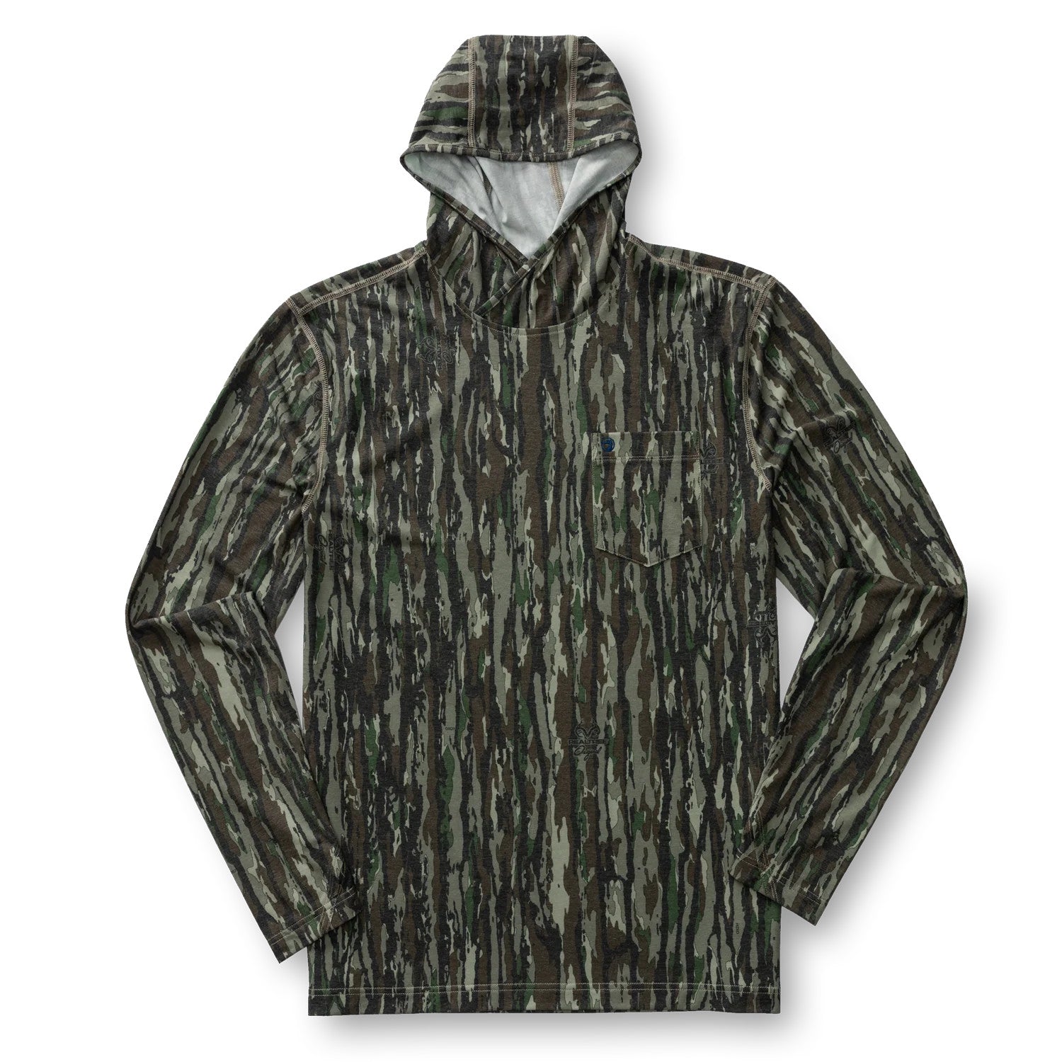 Realtree Duck Head Long Sleeve Windward Performance Hooded Camo T-Shirt - Realtree Original