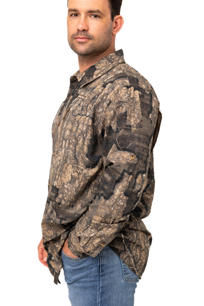 Realtree Button Down Long Sleeve Hunting Shirt - Realtree Timber