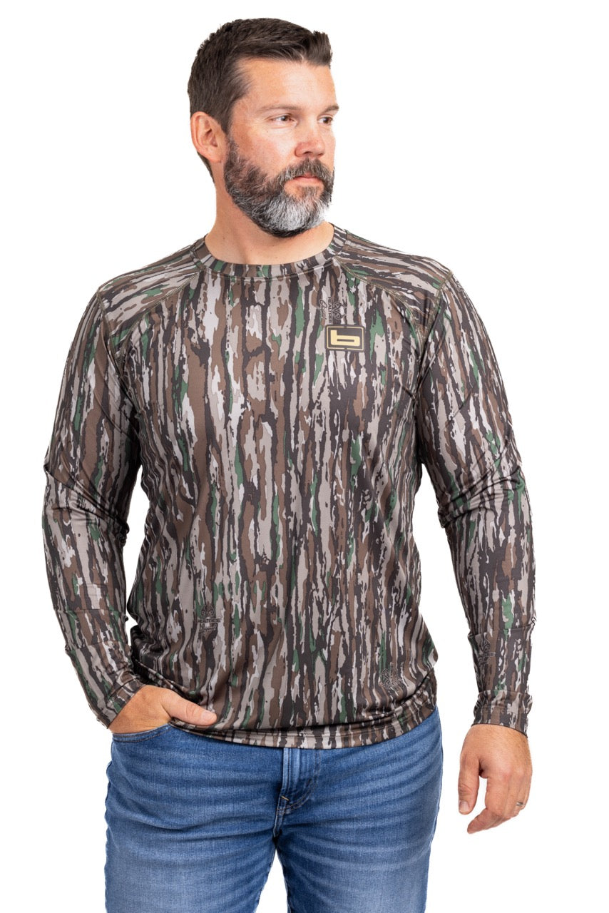 Realtree Banded Tech Stalker Camo Mock Shirt - Realtree Original