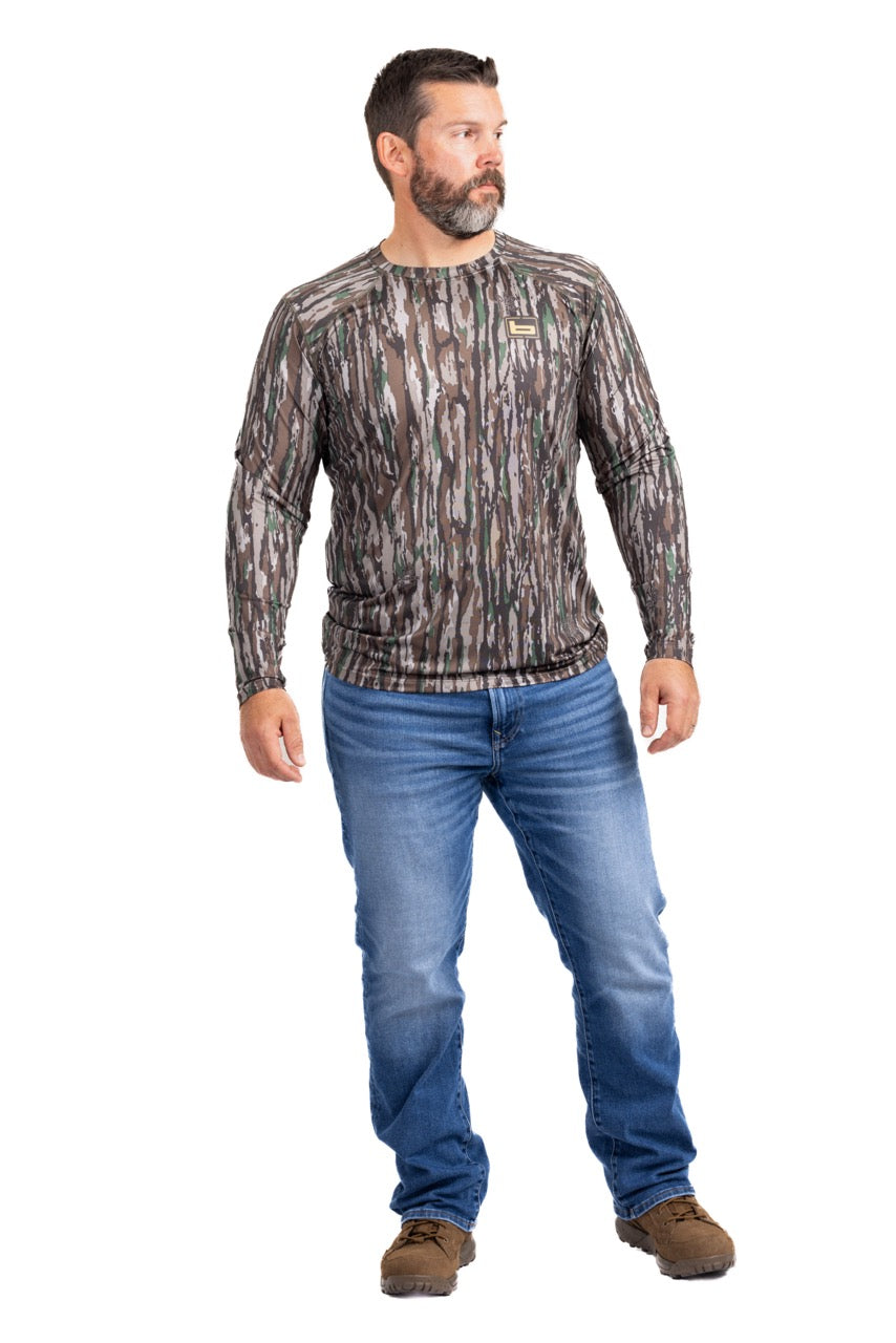 Realtree Banded Tech Stalker Camo Mock Shirt - Realtree Original