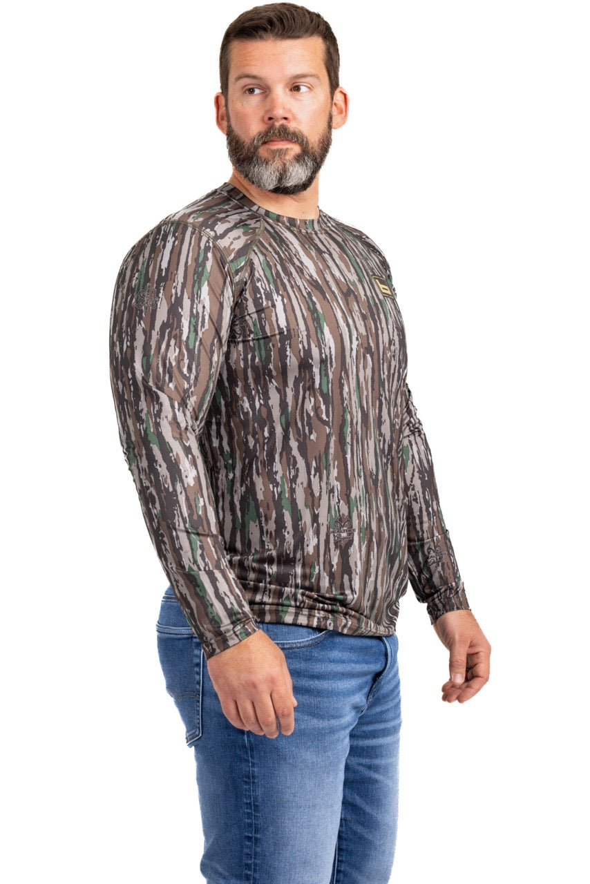 Realtree Banded Tech Stalker Camo Mock Shirt - Realtree Original