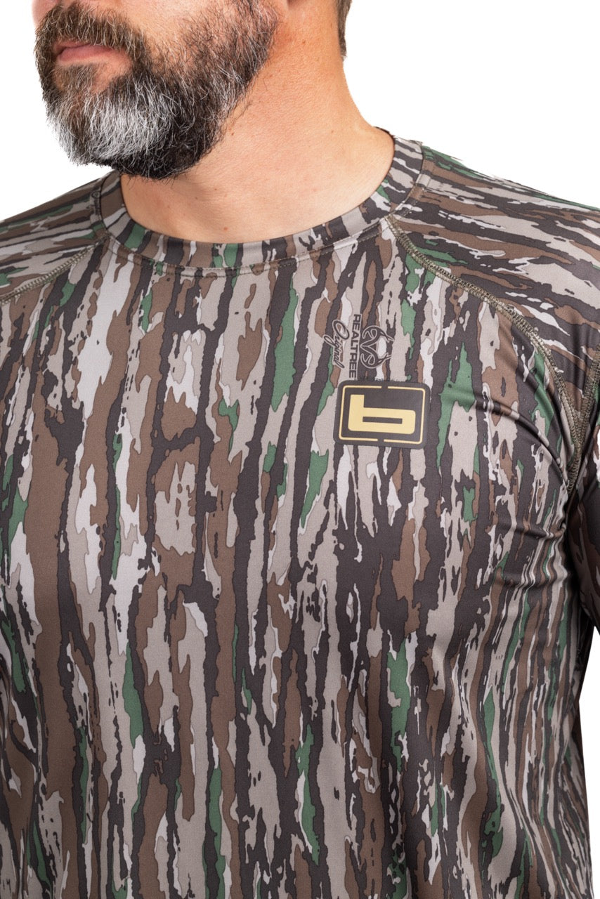 Realtree Banded Tech Stalker Camo Mock Shirt - Realtree Original