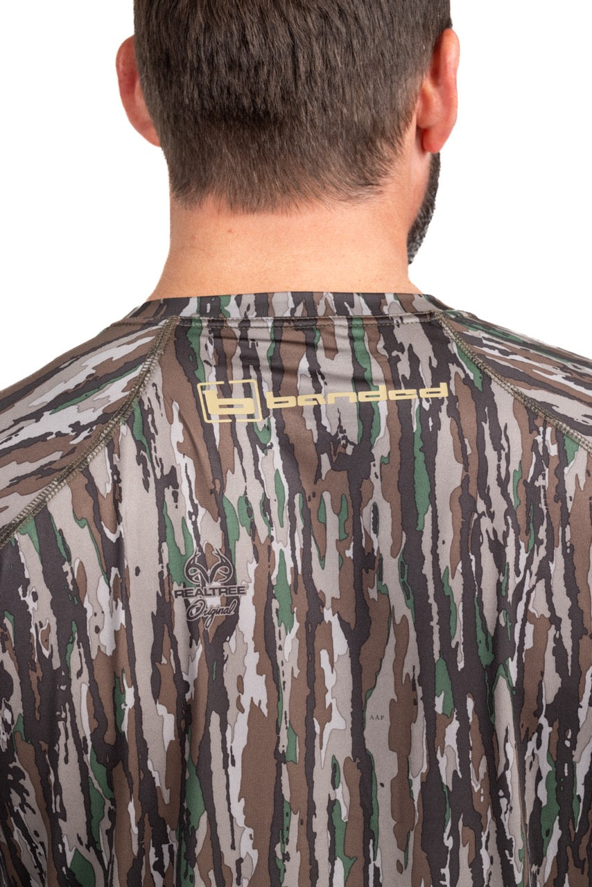 Realtree Banded Tech Stalker Camo Mock Shirt - Realtree Original