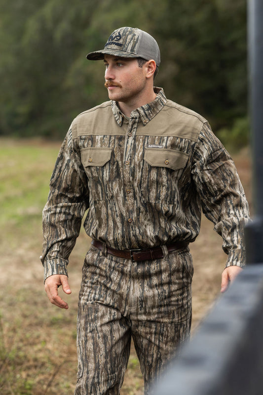 Realtree Milk River Button Down Camo Shirt