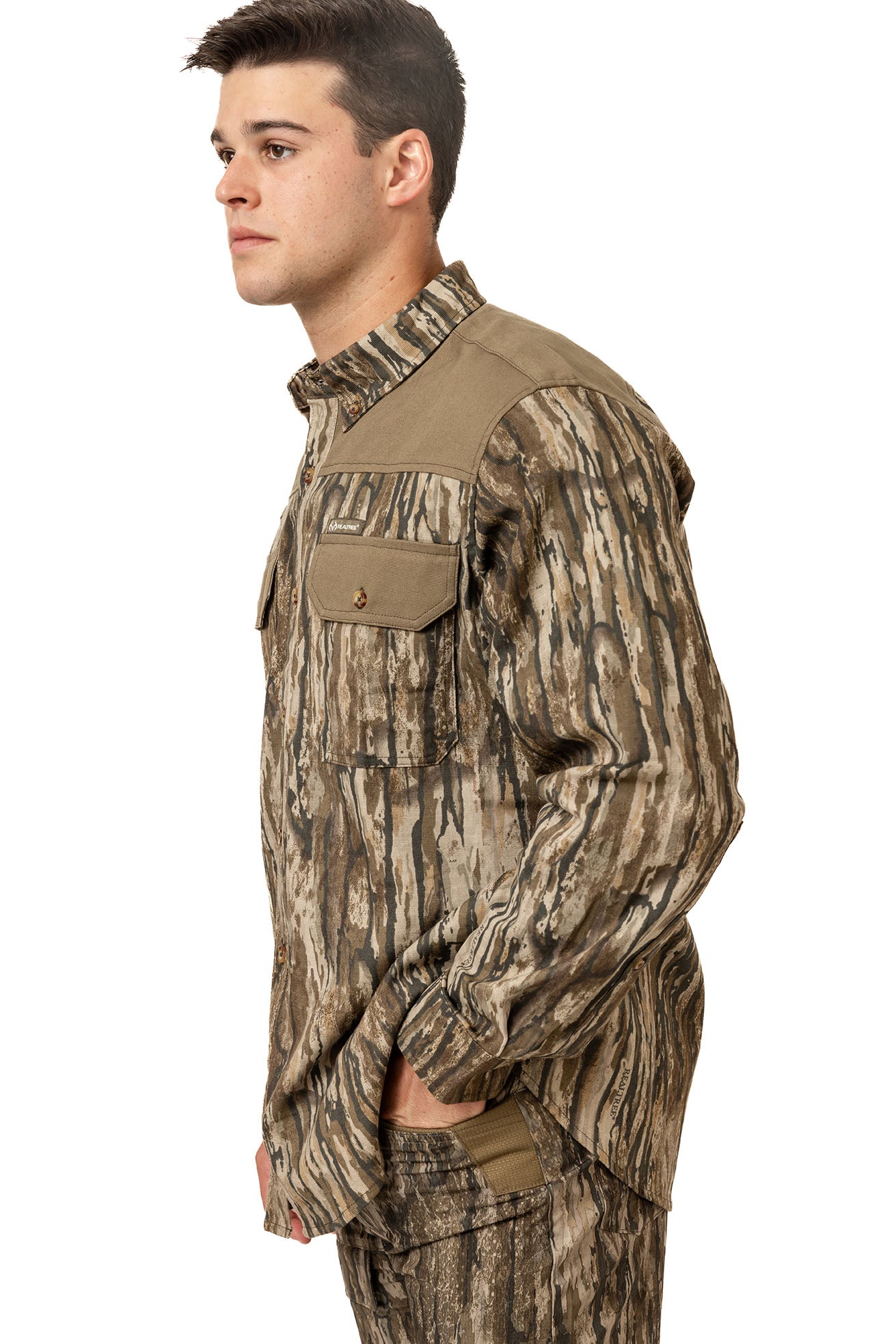 Realtree Milk River Button Down Camo Shirt