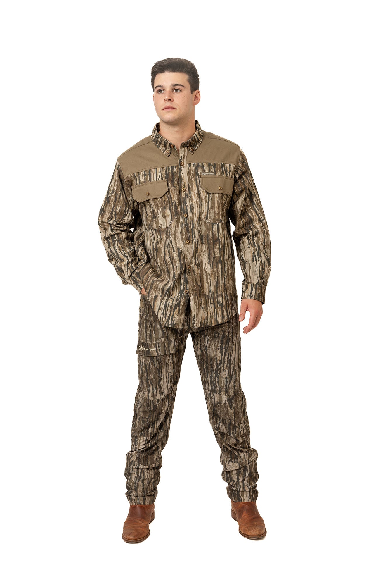 Realtree Milk River Button Down Camo Shirt
