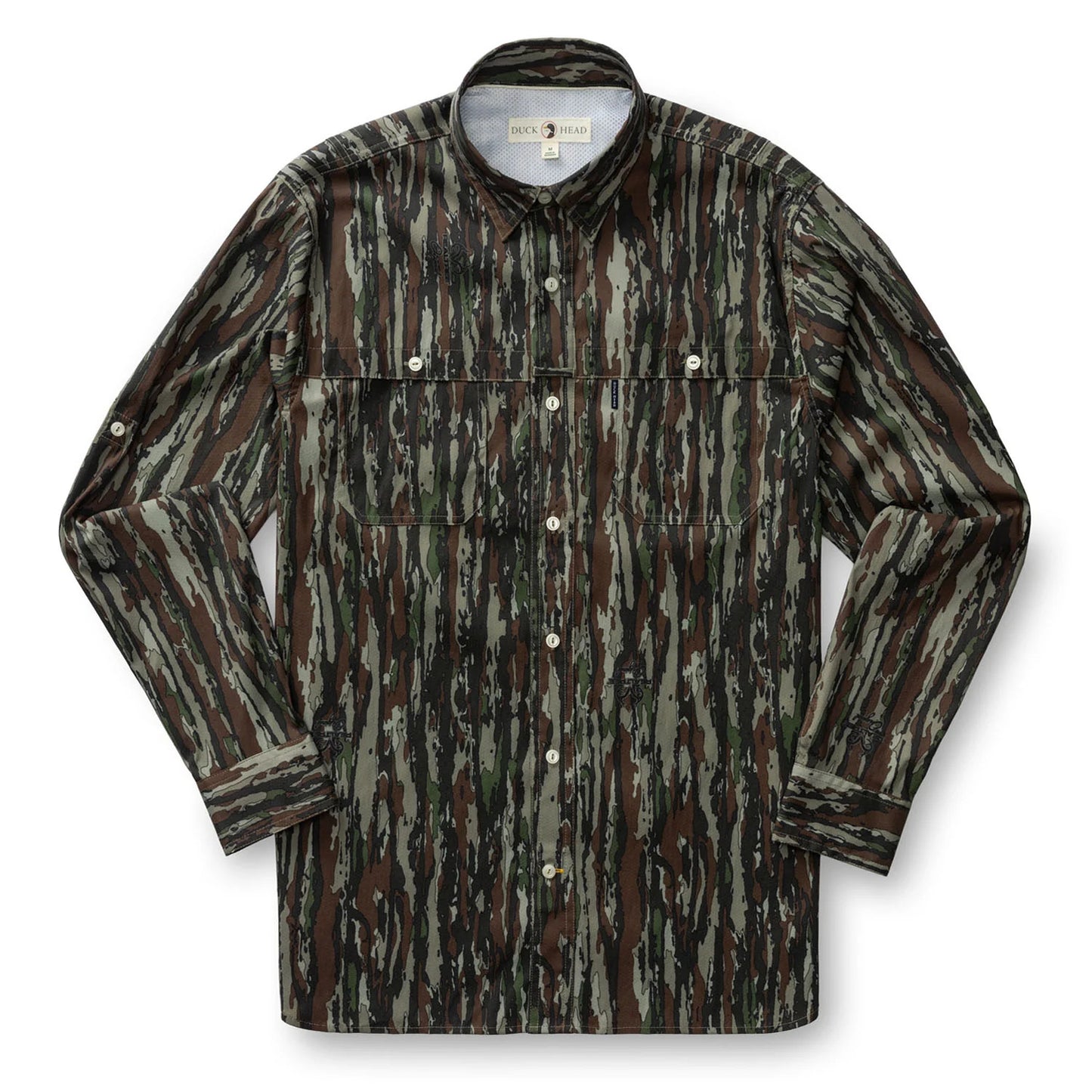 Realtree Duck Head Long Sleeve Performance Dobby Guide Shirt - Realtree Original